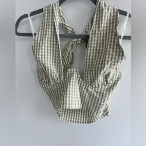 Princess Polly Green crop top